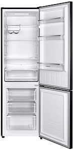 Узкий высокий двухкамерный холодильник Maunfeld MFF176SFSB фото 2 фото 2