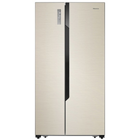 Бежевый холодильник высотой 180 см Hisense RC-67WS4SAY