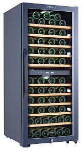Двухтемпературный винный шкаф LIBHOF GMD-87 black