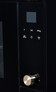 Встраиваемая черная микроволновая печь Kuppersberg HMW 655 X фото 4 фото 4