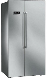 Серый холодильник Smeg SBS63XE