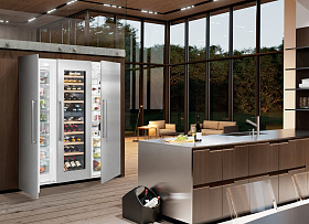 Встраиваемый двухдверный холодильник Liebherr SBSWdf 99I5 фото 4 фото 4