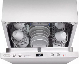 Встраиваемая посудомоечная машина глубиной 45 см DeLonghi DDW06S Granate platinum фото 4 фото 4
