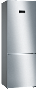 Серебристый холодильник Bosch KGN49XI20R