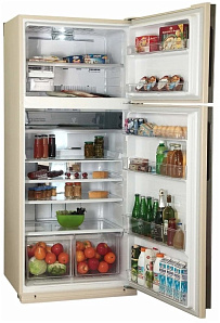 Холодильник с морозильной камерой Sharp SJ-XE 55PMBE фото 2 фото 2
