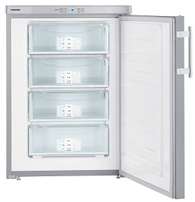 Маленький серебристый холодильник Liebherr GPesf 1476 фото 3 фото 3