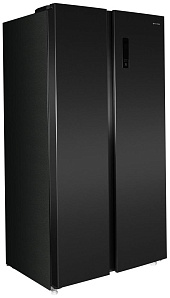 Двухстворчатый чёрный холодильник Maunfeld MFF177NFSB фото 4 фото 4