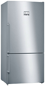 Двухкамерный серебристый холодильник Bosch KGN 86 AI 30 R