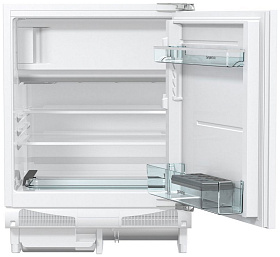 Встраиваемый маленький холодильник с морозильной камерой Gorenje RBIU 6091 AW