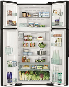 Широкий холодильник с верхней морозильной камерой Hitachi R-W 662 PU7X GBK фото 3 фото 3