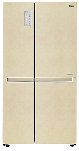 Двухдверный бежевый холодильник LG GC-B247SEUV