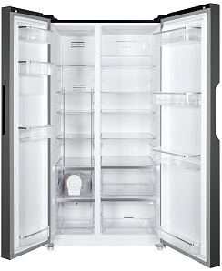 Широкий двухкамерный холодильник Maunfeld MFF177NFB фото 2 фото 2