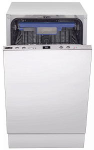 Серебристая посудомоечная машина DeLonghi DDW06S Granate platinum