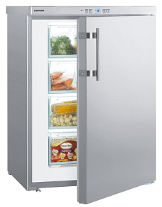 Маленький серебристый холодильник Liebherr GPesf 1476 фото 2 фото 2
