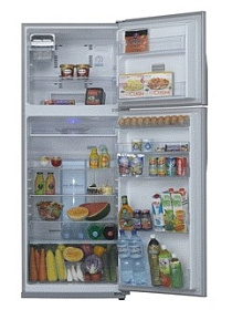 Серебристый холодильник Toshiba GR R59FTR SX фото 2 фото 2