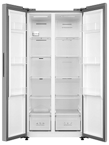 Узкий двухдверный холодильник Side-by-Side Korting KNFS 83177 X фото 3 фото 3