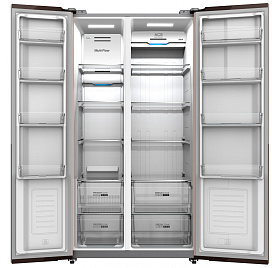 Двухдверный холодильник Хендай Hyundai CS5005FV нержавеющая сталь фото 2 фото 2