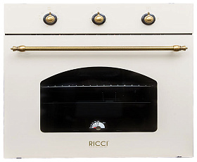 Газовый духовой шкаф ретро Ricci RGO 620 BG