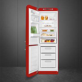 Красный холодильник в стиле ретро Smeg FAB32LRD5 фото 2 фото 2