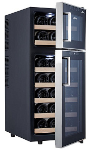 Двухзонный винный шкаф LIBHOF ARD-21 Black фото 4 фото 4
