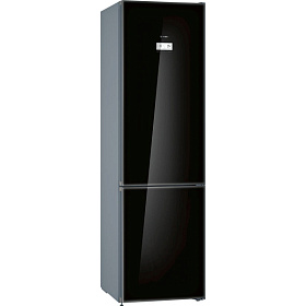 Чёрный двухкамерный холодильник Bosch VitaFresh KGN39JB3AR