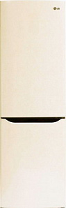 Двухкамерный бежевый холодильник LG GA-B 429 SECZ