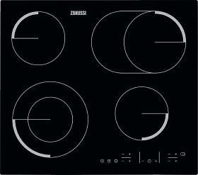 Чёрная варочная панель Zanussi ZEV56646FB