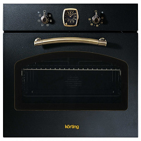Чёрный электрический духовой шкаф Korting OKB 460 RN