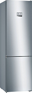 Серебристый холодильник Ноу Фрост Bosch KGN39AI2AR