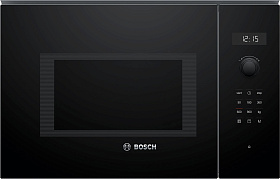 Сенсорная чёрная микроволновая печь Bosch BEL554MB0