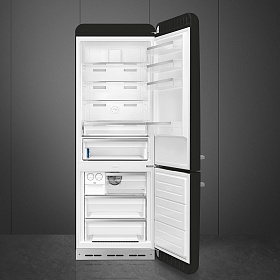 Большой чёрный холодильник Smeg FAB38RBL5 фото 2 фото 2