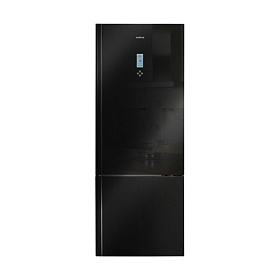 Чёрный двухкамерный холодильник Vestfrost VF 566 ESBL