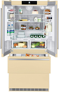 Бежевый холодильник шириной 90 см Liebherr CBNbe 6256 фото 2 фото 2