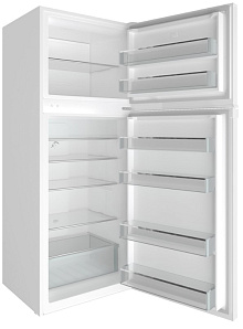 Холодильник с верхней морозильной камерой No frost Hyundai CT4504F белый фото 4 фото 4