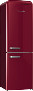 Красный холодильник в стиле ретро Gorenje ONRK619ER фото 3 фото 3