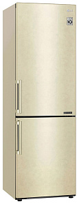 Холодильник кремового цвета LG GA-B 509 BEJZ бежевый