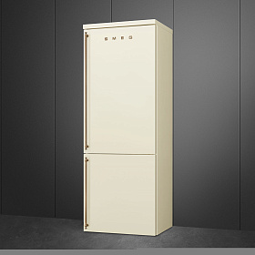 Бежевый холодильник в стиле ретро Smeg FA8005RPO5 фото 4 фото 4
