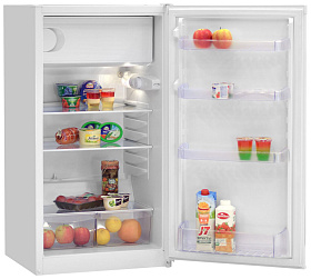 Невысокий двухкамерный холодильник NordFrost ДХ 247 012 белый