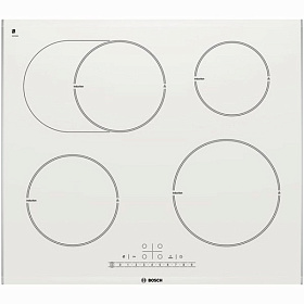 Белая индукционная варочная панель Bosch PIB 672F17E