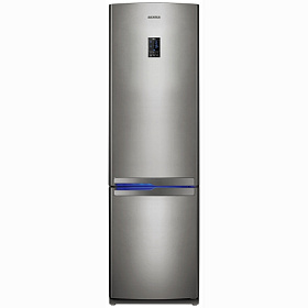 Серебристый холодильник Samsung RL 57TEBIH