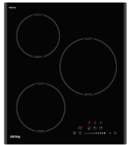 Электрическая варочная панель 3 конфорки 45 см Korting HI 43053 B