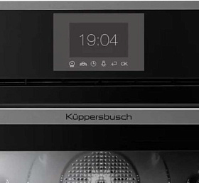 Чёрный электрический встраиваемый духовой шкаф Kuppersbusch CBD 6550.0 S9 фото 2 фото 2