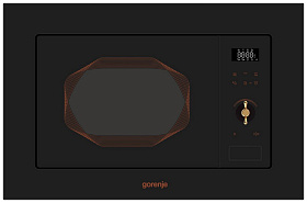 Чёрная микроволновая печь в ретро стиле Gorenje BM 201 INB