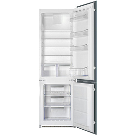 Узкий высокий двухкамерный холодильник Smeg C7280F2P