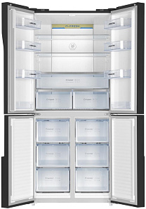 Чёрный двухкамерный холодильник Maunfeld MFF181NFB фото 3 фото 3