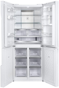 Широкий холодильник с нижней морозильной камерой Maunfeld MFF182NFW фото 2 фото 2