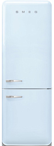 Холодильник голубого цвета в ретро стиле Smeg FAB38RPB5