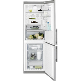 Серый холодильник Electrolux EN3486MOX