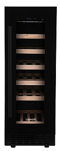 Узкий встраиваемый винный шкаф LIBHOF CX-19 black фото 3 фото 3