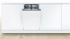 Серебристая посудомоечная машина Bosch SPV45DX10R фото 2 фото 2